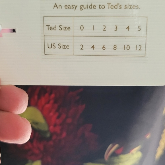 Ted Baker Polayo Berry Sundae Asymmetric Dress Floral One-Shoulder Dress US Sz 8 - Picture 7 of 11